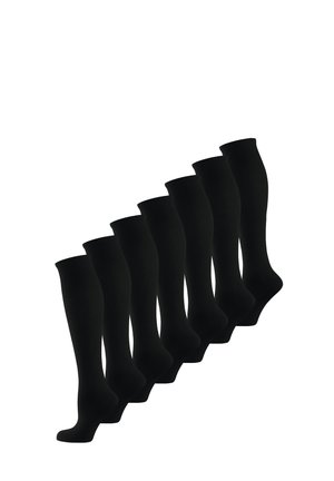 7-PACK FIT VITAL - Kniestrümpfe - schwarz