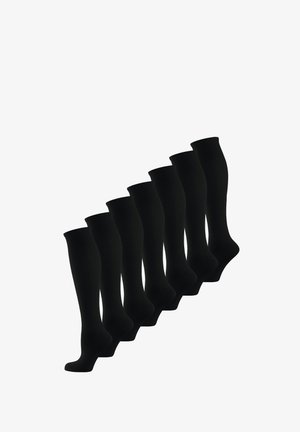7-PACK FIT VITAL - Calcetines hasta la rodilla - schwarz
