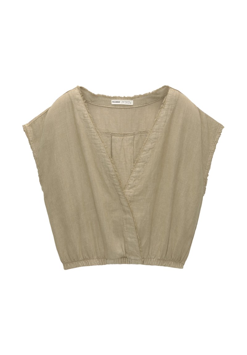 PULL&BEAR Top zandkleur PULL&BEAR Top zandkleur