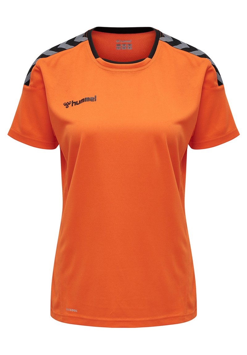 Hummel T-shirt print oranje