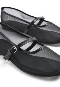 NA-KD Bailarinas con hebilla - black