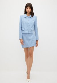adL TWEED  - A-linjainen hame - blue