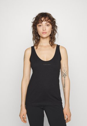 MICRO LOGO TANK - Top - black