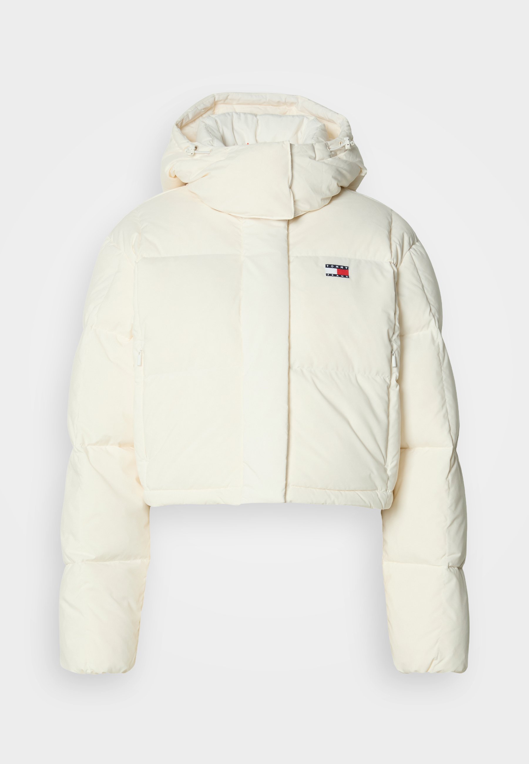 Tommy Jeans ALASKA GRID - Bunda z prachového peří - ancient white