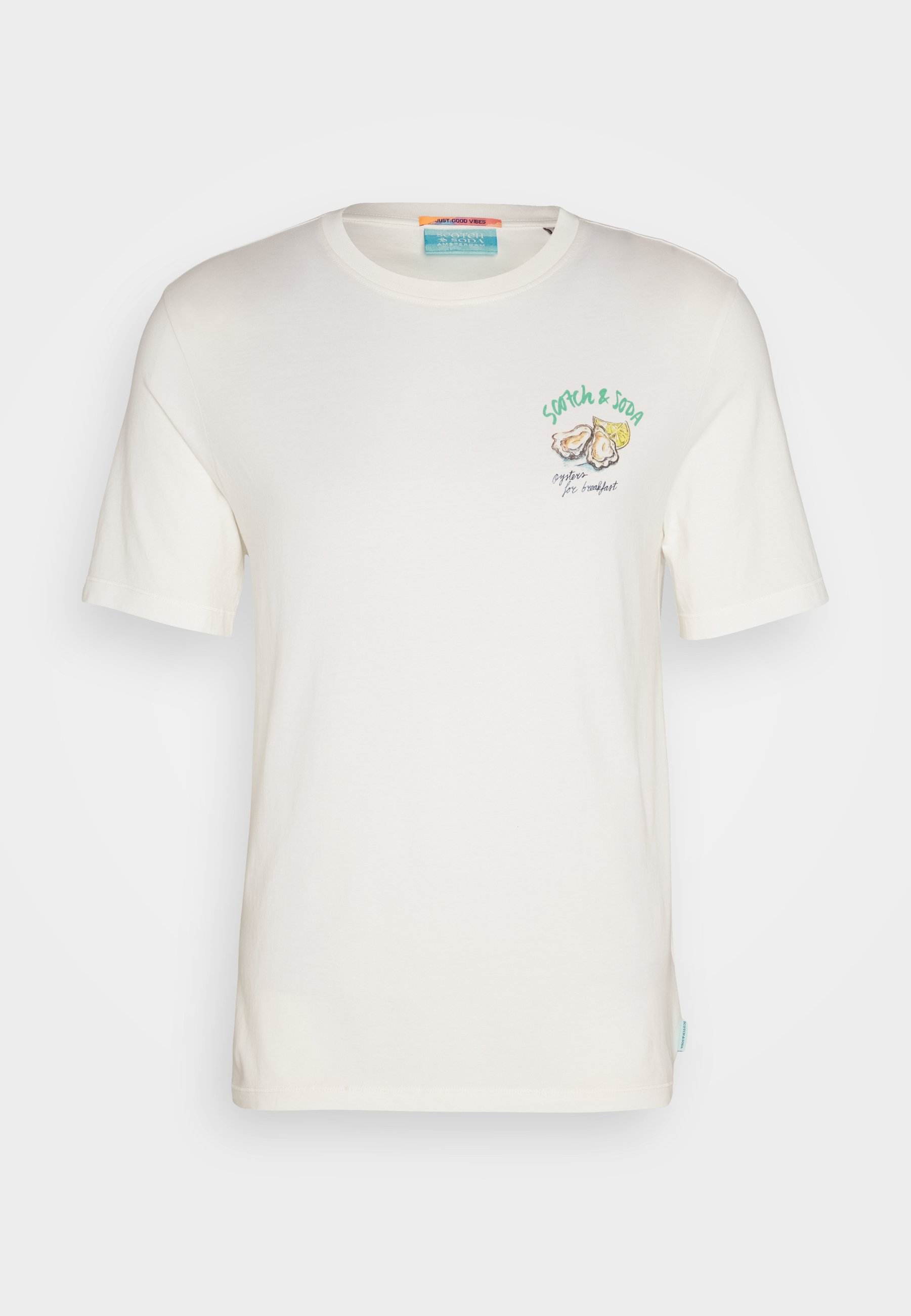Scotch & Soda FRONT BACK ARTWORK - Print T-shirt - off white
