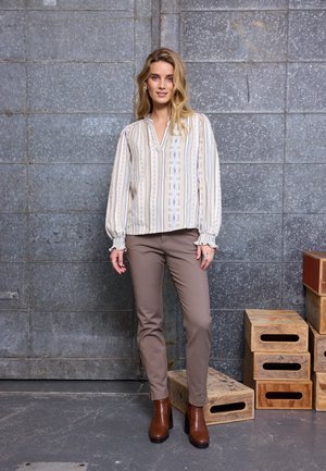 PULZ PZALEXIS - Bluse - travertine