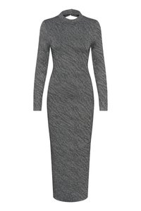 PILLA DRESS - Abito in maglia - black/silver
