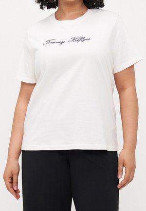 Tommy Hilfiger Curve, T-shirt imprimé - off-white