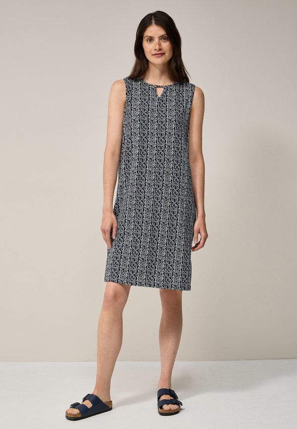 GEMUSTERTES - Jerseykleid - blau