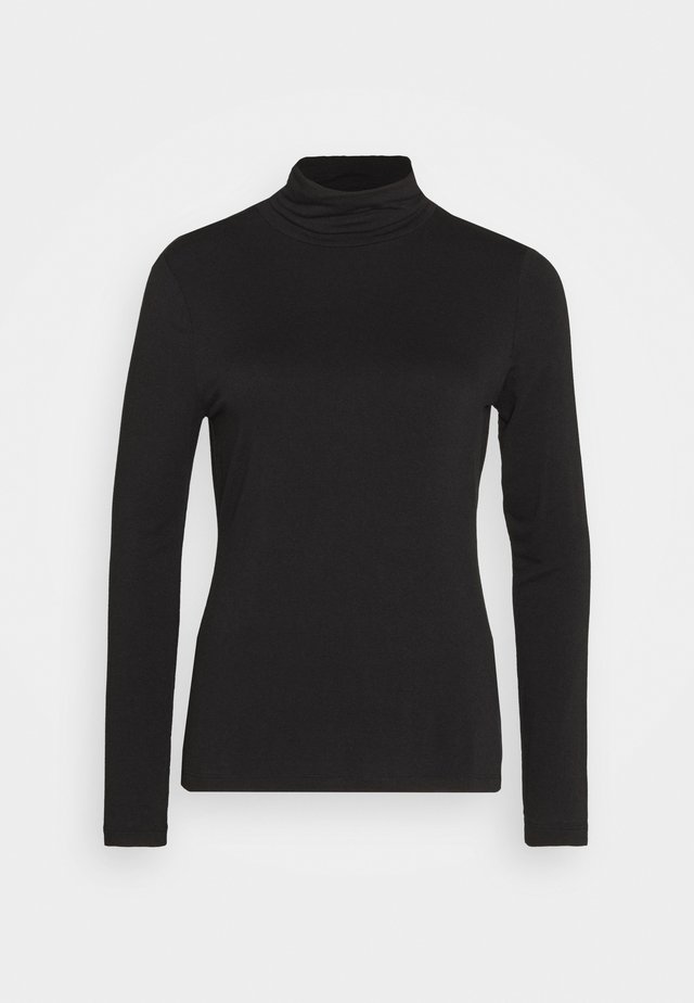 LAYERING NECK - Long sleeved top - true black
