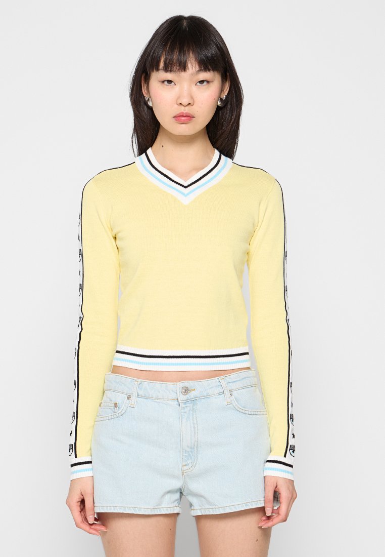 CHIARA FERRAGNI Trui geel CHIARA FERRAGNI Trui geel