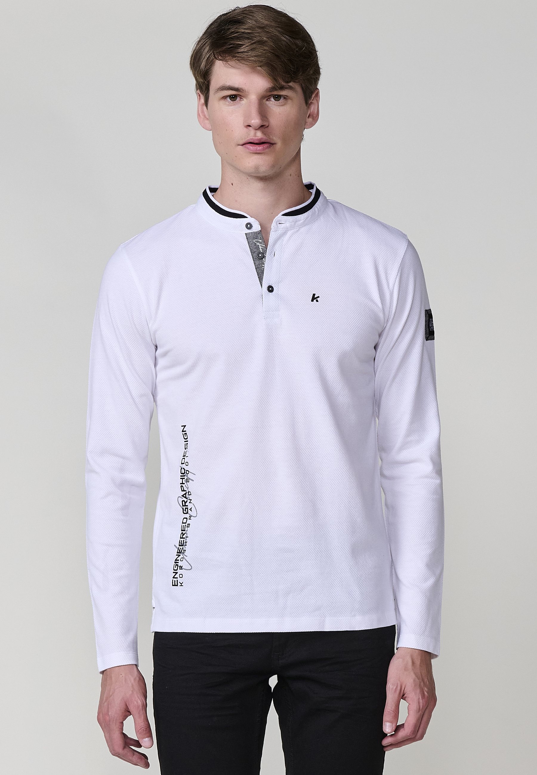 Koroshi T-Shirt Uomo Teschio Nero – Maglietta In Cotone Leggero, Vestibilità Comoda, Taglie Forti (Nero, XL)