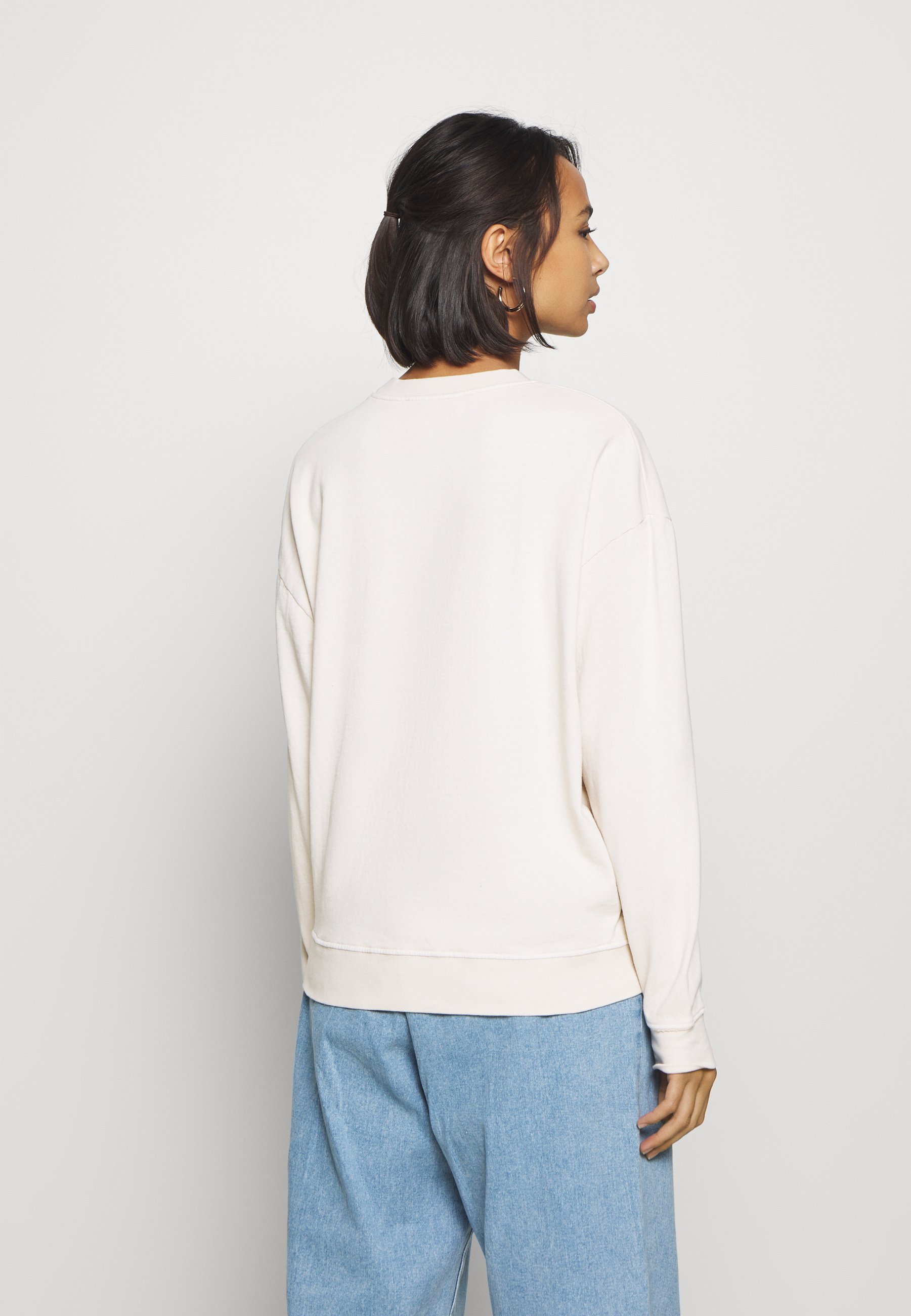 everlane oversized fleece crew