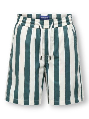 ONLY & SONS junior, JOGGER SHORTS OSJFADE LOOSE FIT SHORTS - Pantalones deportivos - silver pine