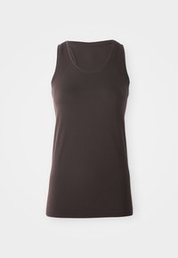 ATHLETE SEAMLESS WORKOUT TANK - Tops - sable brown