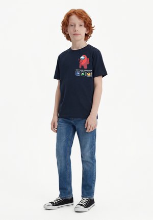 Name it NKMDISE AMOUNGUS - T-shirt con stampa - navy blazer