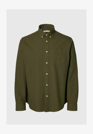 Selected, SLHREGRICK-OX FLEX SHIRT LS W NOOS - Cămașă - khaki