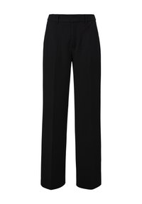 s.Oliver - REGULAR MIT BÜGELFALTEN - Pantalon classique - schwarz Image miniature 1