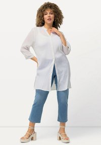 Ulla Popken LONG MONTANT COL EN V - Overhemdblouse