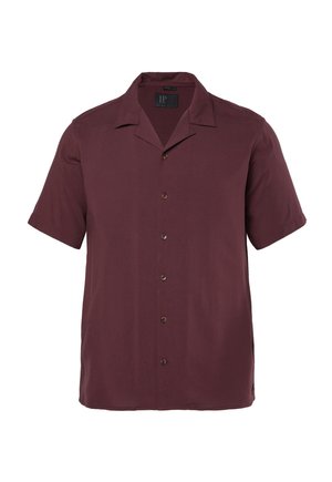 JP1880, SHIRT, SHORT SLEEVE, CUBA COLLAR, CUBA FIT - Hemd - reddish brown