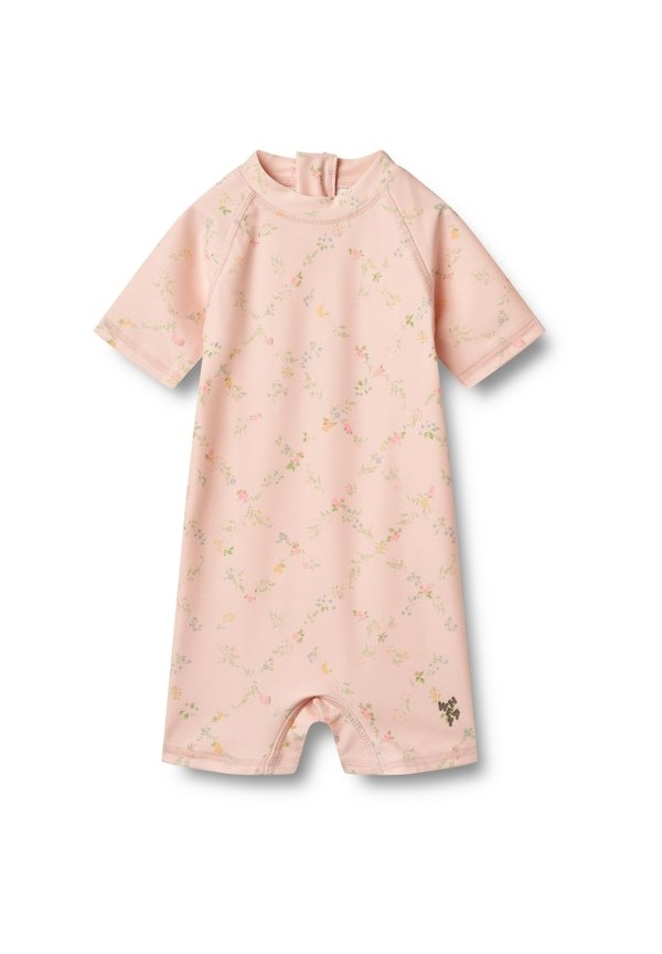 Badeanzug - powder checked flowers