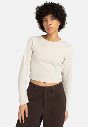 ICON CROP - Top s dlhým rukávom - teg