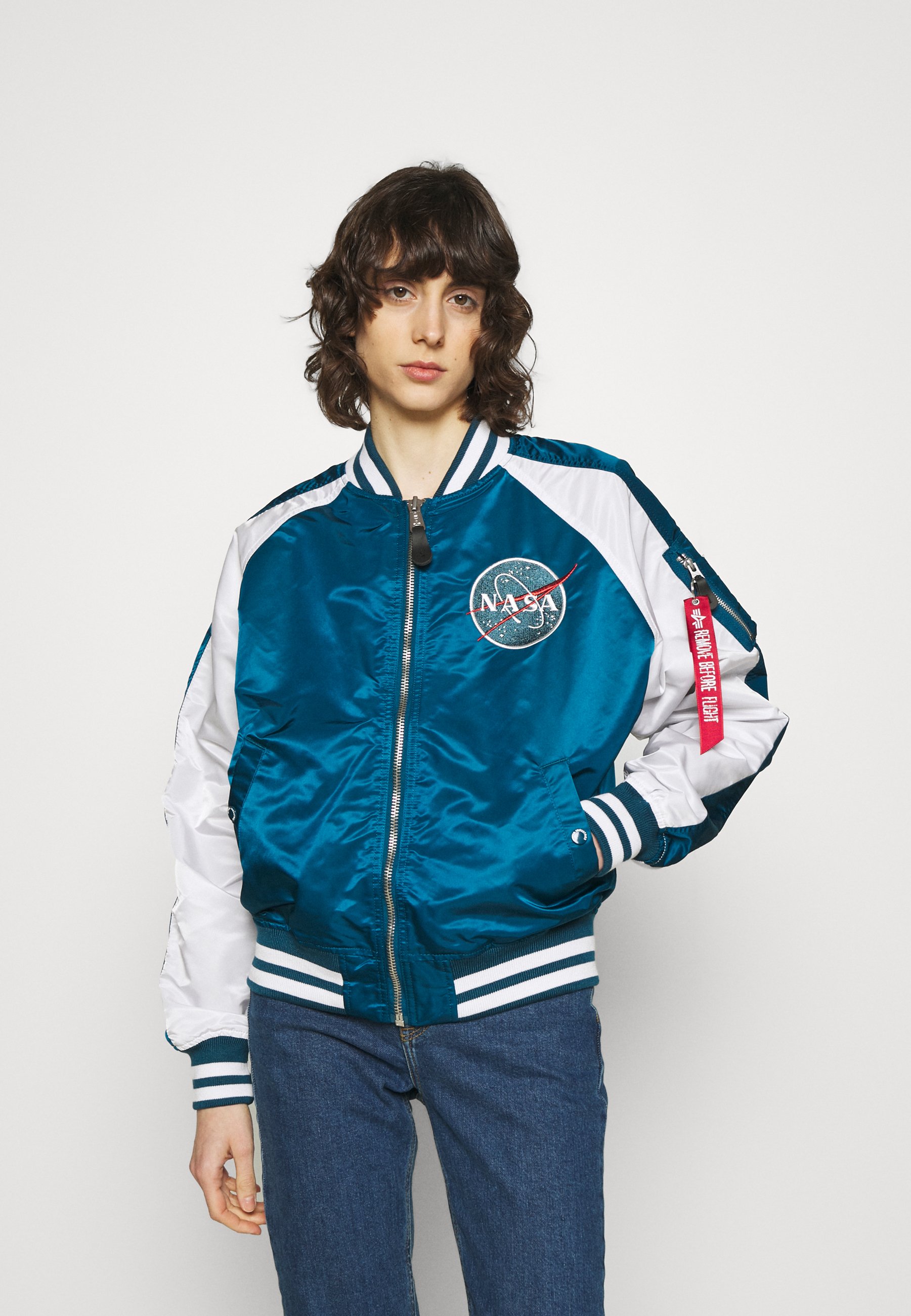 navy nasa bomber jacket