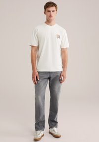 WE Fashion BLUE RIDGE - Tiesaus kirpimo džinsai - grey