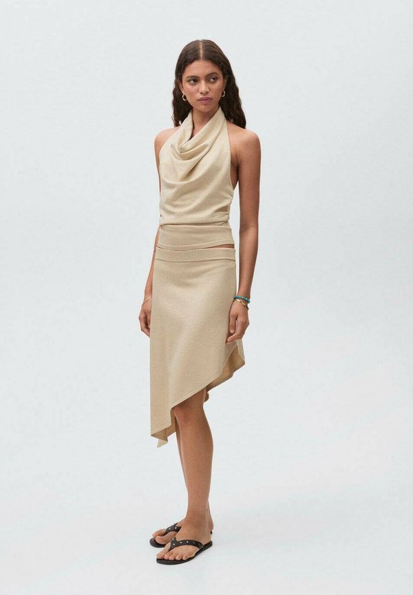 ASYMMETRICAL KID - A-line skirt - beige