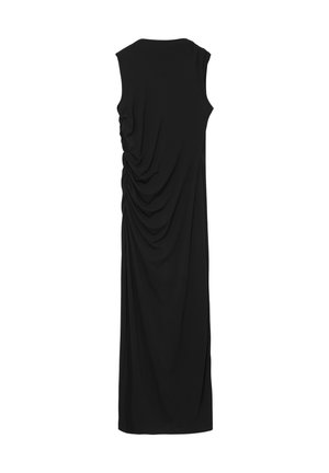 Calliope SMANICATO CON SPACCO - Vestito lungo - nero