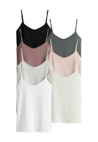 7 PACK - Top - black light grey pink cream blue white