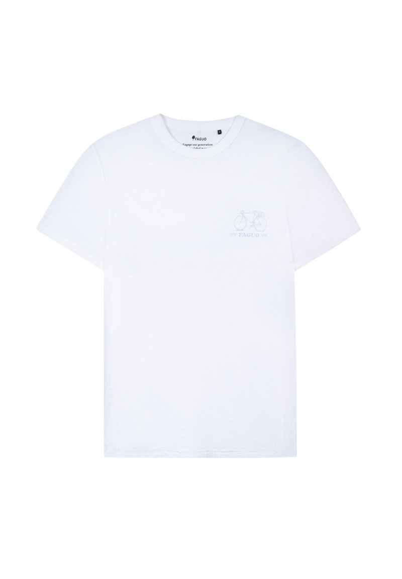 Faguo T-shirt print wit Faguo T-shirt print wit