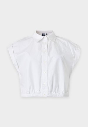 GAP, CROPPED SHIRT - Πουκαμίσα με κουμπιά - optic white