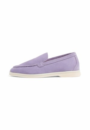 Loafers - purple - suede