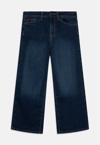 WIDE LIKE GIRLS - Traperice ravnih nogavica - dark wash indigo