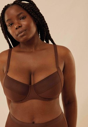 SIN RELLENO - Sujetador con aros - coffee