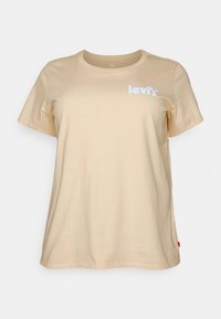 PERFECT TEE REFLECTIVE POSTER LOGO - T-shirt estampada - peach puree