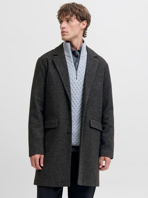 Jack & Jones JJEHARRISON - Välikausitakki - Light Grey Melange Ja222t1x2 C11