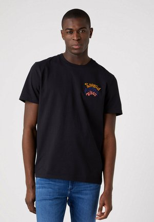 POSITIVE VIBES - T-shirt con stampa - black