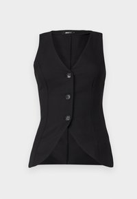 TAILORED V NECK VEST - Vesta - black
