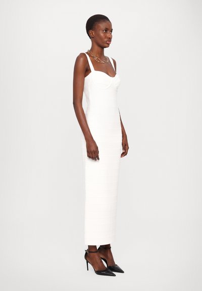 Hervé Léger THE MUSE GOWN - Maxikjoler - alabaster
