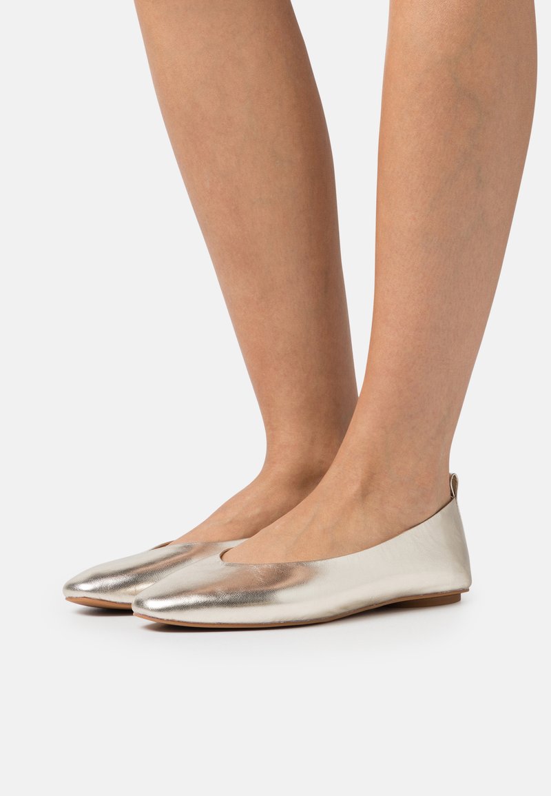 Anna Field LEATHER Ballet pumps gold/goldcoloured Zalando.co.uk