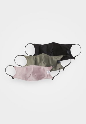 STEATH MASK 3 PACK UNISEX - Maschera in tessuto - olive/pink/black