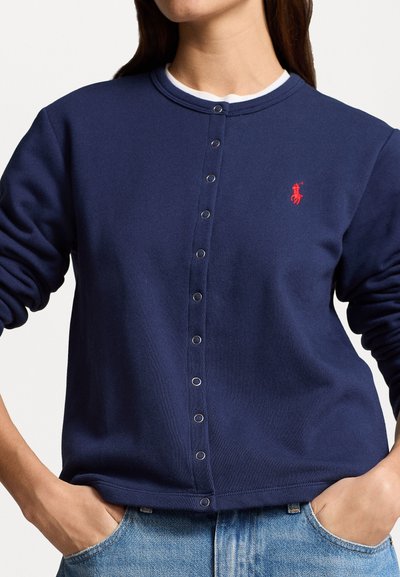Polo Ralph Lauren FRENCH TERRY CARDIGAN - Kardiganas - newport navy