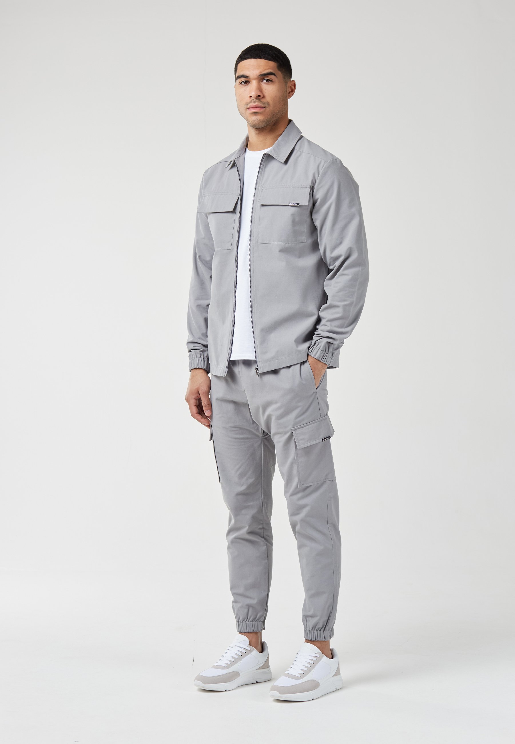 CLOSURE London SMART UTILITY OVERSHIRT - Leichte Jacke - ice grey