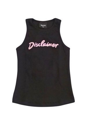 LOGO FUXIA  - Top - nero