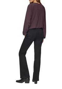 QS FLIESSENDE MIT RAFFUNG - Blouse - aubergine