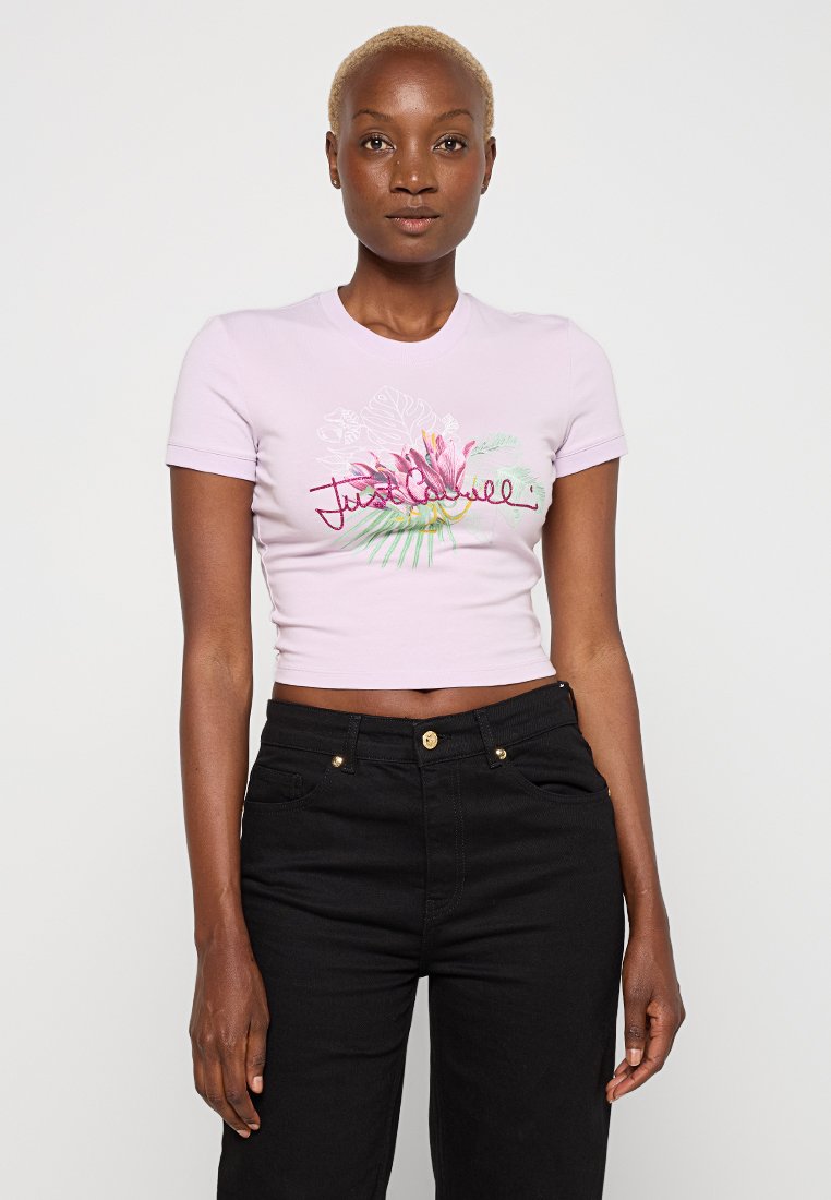 Just Cavalli T-shirt print lila