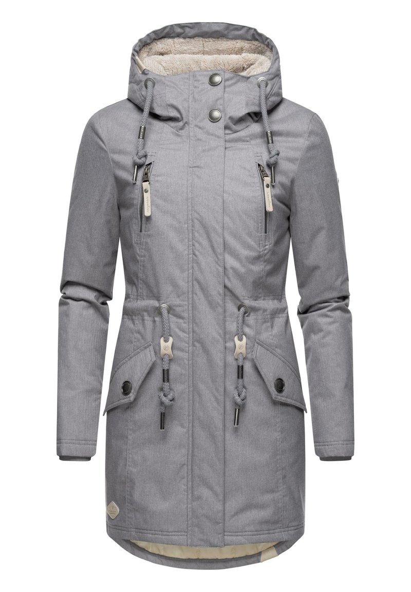 Ragwear - ELSIE MELANGE - Parka - grey, Palielināt