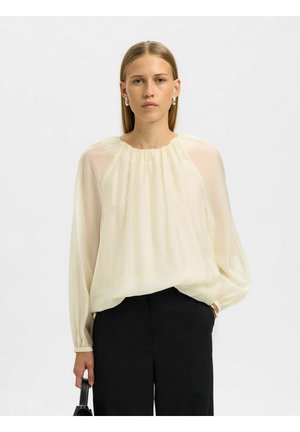 LANGARM SEMI-SHEER - Bluse - angora